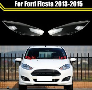 Couverture de phare avant de voiture capuchons de phare automatique abat-jour couvercle de lampe tête lumière verre lentille coquille pour Ford Fiesta 2013-2015