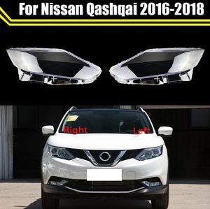 Auto voorste koplamp Auto koplamp lampenkap lampcover hoofdlamp lichtglazen lensschaal voor Nissan Qashqai 2016-2018