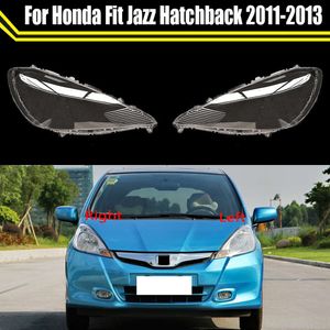 Phare avant de voiture en verre, abat-jour Transparent, coque de lampe, couvercle d'objectif automatique pour Honda Fit Jazz Hatchback 2011 2012 2013