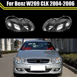 Couvercle de lentille de phare avant de voiture, abat-jour Transparent en verre, coque de phare pour Mercedes-benz W209 CLK 2004 ~ 2006