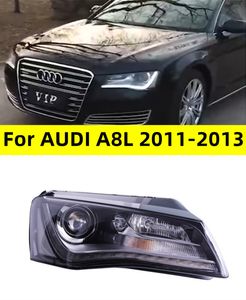 Feux avant de voiture LED pour AUDI A8L 2011 – 2013, phare LED, Signal dynamique, Animation DRL, phares à double faisceau