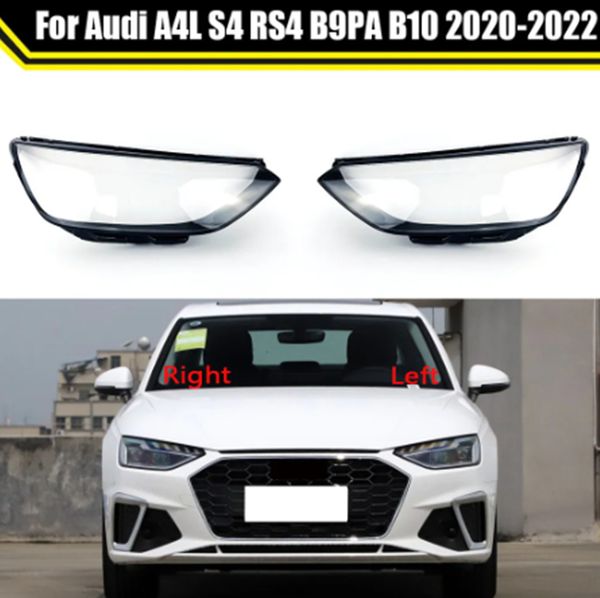 Étui de Protection avant de voiture, coque transparente, boîtier de phare, couvercle d'objectif, abat-jour pour Audi A4 A4L S4 RS4 B9PAB10 2020 – 2022