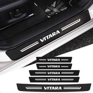 Auto voor de achterdeur drempel Dill Stickers voor Suzuki Vitara Logo 2023 Trunk Bumper Protect Plate Anti Scratch Trim -accessoires