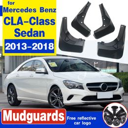Guardabarros delantero y trasero de coche para Mercedes Benz CLA clase 2013-2018 guardabarros accesorios de plástico suave