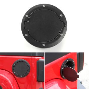 Autobrandstoftankafdekking Gasdop Geen logo Zwart voor Jeep Wrangler JK van 2007 tot 2017 Auto Exterieur Accessoires ABS Metal