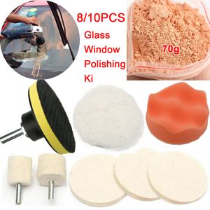 Autoglas raampolijstkit Reparatie Tool Wax Polishing Pad met polijstpoeder voor voorruiten voorruit krassen verwijdering