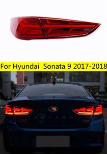 Autogoederen Taillamp voor Sonata 9 LED Tail Light 20 17-20 18 Hyundai Auto Running Lights LED FOG Rem Turn Signal