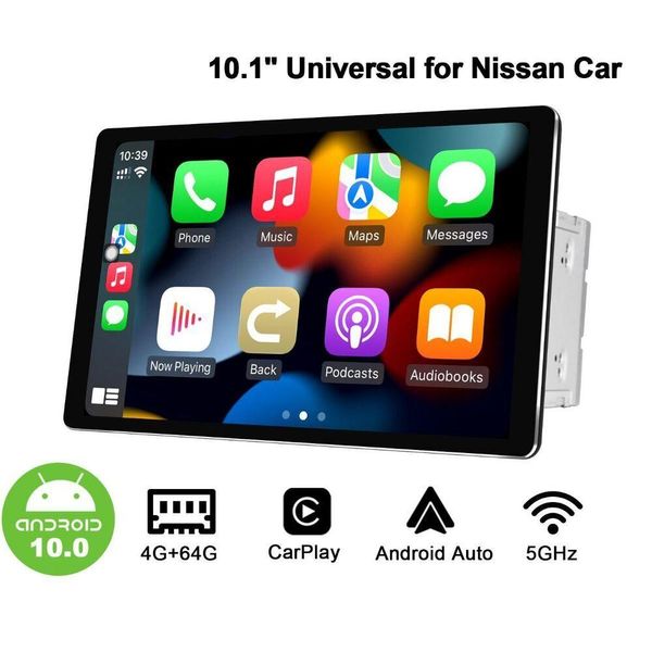 Accesorios de GPS para automóviles 10.1 2 Din Android 10 Radio para Nissan X-Trail Qashqai Murano 350Z Entrega de gotas Automóviles Motocicletas Auto Elec Otnzc