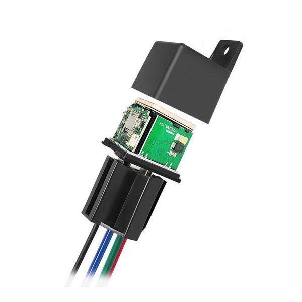 Accesorios GPS para automóviles Rastreador de relés antirrobo Localizador GSM Control remoto Monitoreo Corte Energía de aceite Sistema de seguimiento de aplicaciones en línea Drop D OT3HE