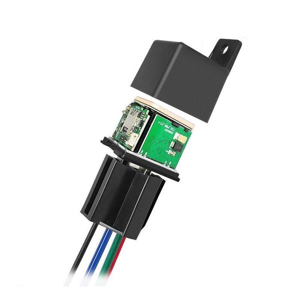 Accesorios GPS para automóviles Rastreador de relés antirrobo Localizador GSM Control remoto Monitoreo Corte Energía de aceite Sistema de seguimiento de aplicaciones en línea Drop D Dhakq