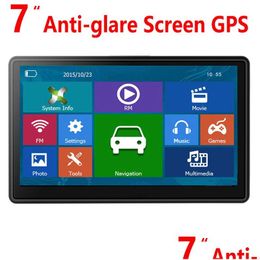 Auto GPS Accessoires Hd 7 Inch Navigatie Bluetooth Avin 800X480 Touch Sn 800Mhz Sat Nav Systeem Fm Mp4 8Gb Kaarten Drop Delivery Mobil Dhwtf