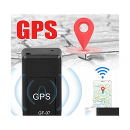 Accessoires GPS de voiture Mini Find Lost Device Gf07 Tracker Suivi en temps réel Antivol Antilost Locator Strong Magnetic Mount Sim Mes Dhlyd