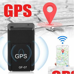 Accessoires Gps de voiture Mini Find Lost Device Gf07 Tracker Suivi en temps réel Antivol Antilost Locator Strong Magnetic Mount Sim Mes Dhgk8