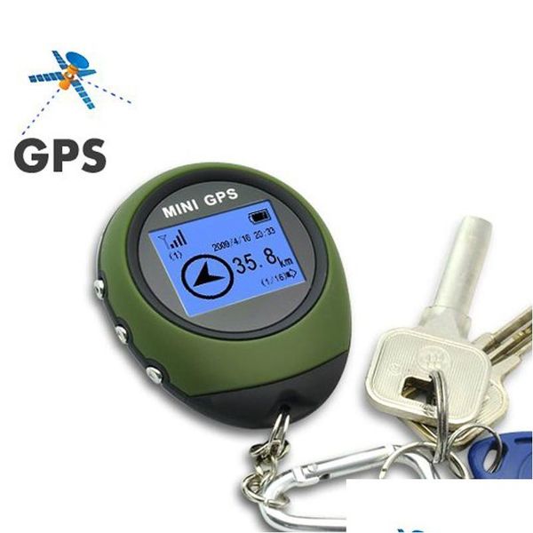 Accessoires GPS de voiture Mini Tracker extérieur Localisateur portable Localisateur Récepteur Navigateur de voyage avec boussole pour la randonnée Cam CL Dhxmy