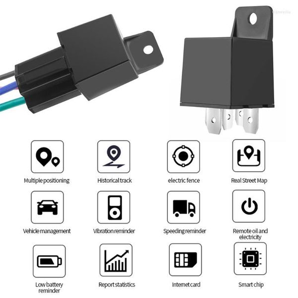 Accesorios de GPS para coche Mini localizador de rastreador dispositivo de relé de seguimiento 9-36V para vehículo Auto motocicleta 100mAh alerta de exceso de velocidad