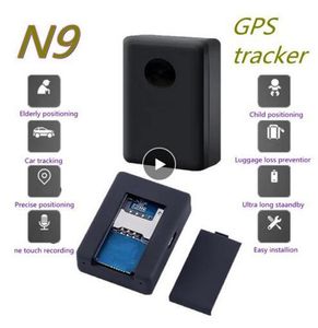 Accessoires GPS de voiture O Monitor Mini N9 GSM Dispositif d'écoute Alarme acoustique de surveillance Construit en deux micros avec boîte GPS Tracker pour chien chat animaux de compagnie