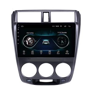 Radio GPS vidéo de voiture 10,1 pouces Android pour 2011-2016 Honda CITY Système de navigation Support Carplay TV numérique DVR Caméra de recul