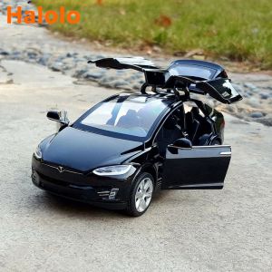 Auto Halolo new1: 32 Tesla Model X Model3 Alloy Car Model Diecasts speelgoedvoertuigen Toy Cars Kid Toys For Children Gifts Boy speelgoed