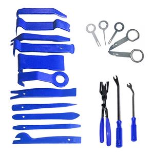 Kit de réparation manuelle de voiture, outil de démontage du panneau de garniture stéréo DVD, retrait du tableau de bord, outils de réparation en plastique 12 pièces/ensemble