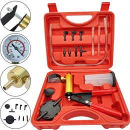 Auto Handgereedschap Handmatig Vacuüm Exsudatieve Remvloeistof Afvoer Tool Vacuüm Pistool Pomp Tester Kit Aluminium Pomp Druk Vacuümmeter 240115