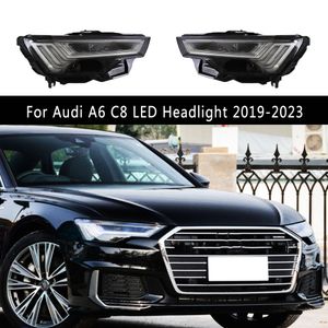 Auto Head Lamp DRL Dagrijverlichting Dynamische Streamer Richtingaanwijzer Voor Audi A6 C8 LED Koplamp 19-23 Verlichting Accessoires