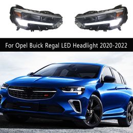 Lampe frontale de voiture feux de jour DRL pour Opel Buick Regal phare LED 20 22 Streamer clignotant indicateur ensemble d'éclairage