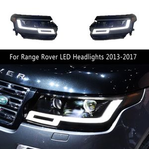 Auto Head Lamp DRL Dagrijverlichting Grootlicht Angel Eye Projector Lens Voor L en Rover Range Rover LED koplampen Montage 13-17