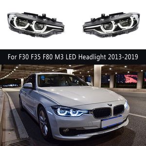Faro delantero de coche para BMW F30 F35 F80 M3 conjunto de faros LED 13-19 accesorios de coche luz de circulación diurna señal de giro tipo serpentina piezas de automóvil