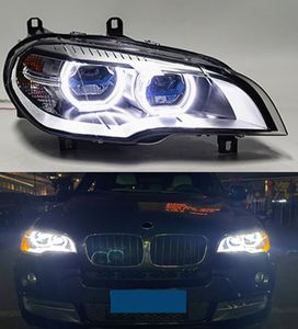 Auto Head Lamp voor BMW X5 E70 LED-dagrijverlichting 2007-2014 Richtingaanwijzer Grootlicht Licht projector Lens
