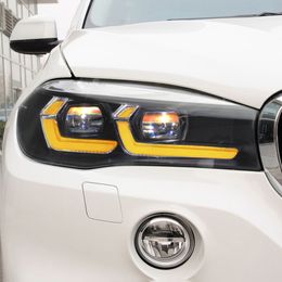 Auto koplamp Koplamp Draai Signaal Dynamische DRL daglooplicht Auto onderdeel Verlichtingsaccessoires Voorlichten voor BMW X5 F15 X6 F16 F85