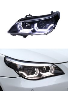 Phares de voiture pièces pour BMW E60 2003-2010 phares avant lampe LED Signal frein inversion feux de brouillard de stationnement