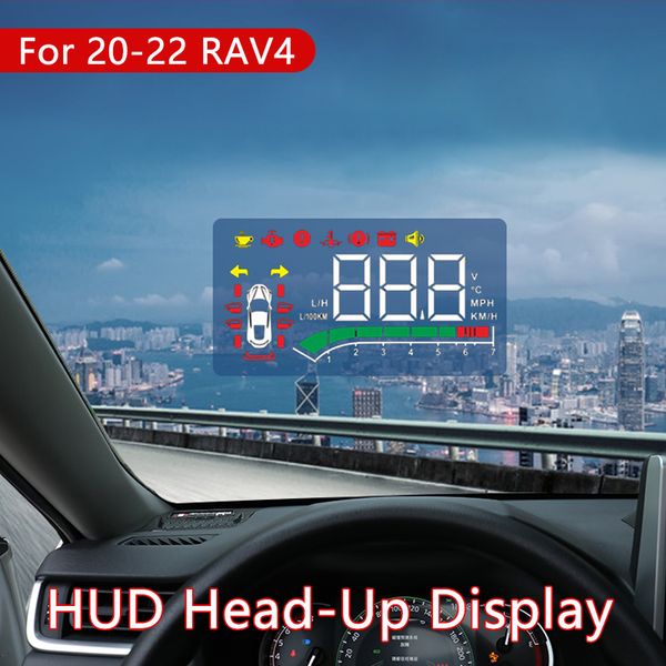 Affichage de la tête de voiture HUD pour Toyota RAV4 2020 2021 2022 SACE DRIVED CHIDDEN Projecteur de pare-brise de style voiture