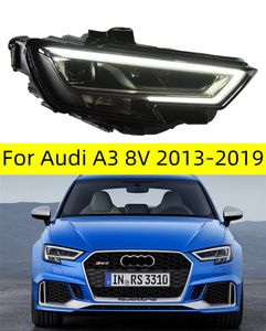 Phares de voiture pour Audi A3 phare LED 20 13-20 19 A3 8V lampe frontale lentille de projecteur DRL lumière avant