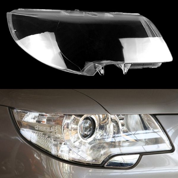 Couvercle de lampe de phare de voiture coquille de lampe en verre couvercle de phare abat-jour masque étanche pour Skoda Superb 2009 2010 2011 2012 2013