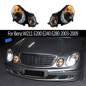Auto -koplamp Accessoires LED Daytime Running Light voor Benz W211 E200 E240 E280 Voorlamp -koplichten