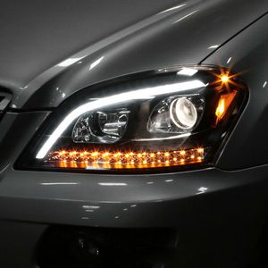 Assemblage des phares de voiture pour Benz W164 LED CHEADS LIGHTS LIGHTS ML350 ML500 Daytime Fighting Lights Turn Signal