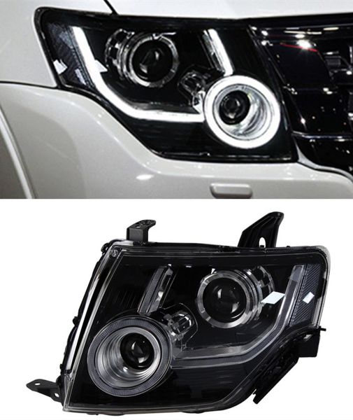 Ensemble de phares de voiture pour Mitsubishi Pajero V97 V93 V87 2009 – 20, feux de jour à 21 LED, lampe de signalisation à distance