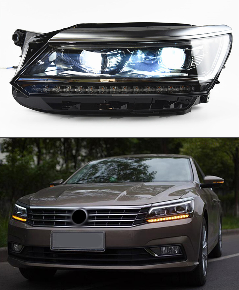 Car Headlight Assembly for VW Passat B8 LED Daytime Running Head Light 2016-2019 Turn Signal High Beam Lens