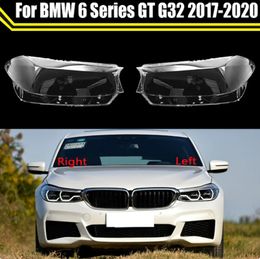Couvercle de phare de voiture pour BMW série 6 GT G32 2017 – 2020, couvercle de phare automatique, couvercle de lampe frontale, coque de lentille en verre