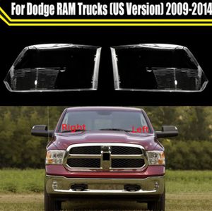 Couvercle de phare de voiture pour camions Dodge RAM (Version américaine), abat-jour de phare 2009 – 2014, couvercle de phare, coque de lentille en verre