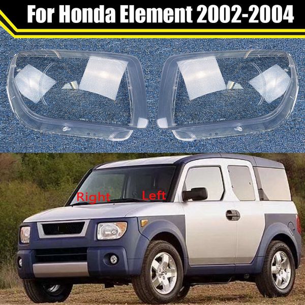 Cubierta de faro de coche para Honda Element 2002 2003 2004, lente de cristal frontal, carcasa de pantalla, pantalla transparente, funda de luz automática