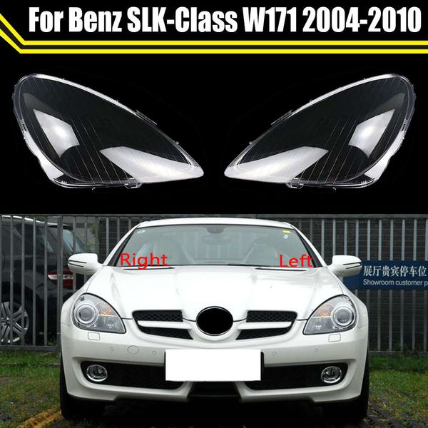 Cubierta de faro de coche, pantalla de lámpara, cubierta de lente de lámpara para cabeza, carcasa para mercedes-benz Clase Slk W171 SLK280 300 350 2004 ~ 2010