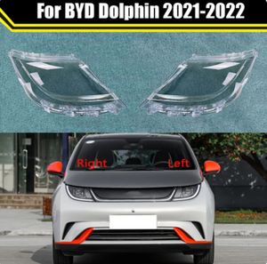 Cubierta de faro de coche, carcasa de cristal para lente, carcasa de faro delantero, pantalla transparente, tapas de lámpara de luz automática para BYD Dolphin 2021-2022