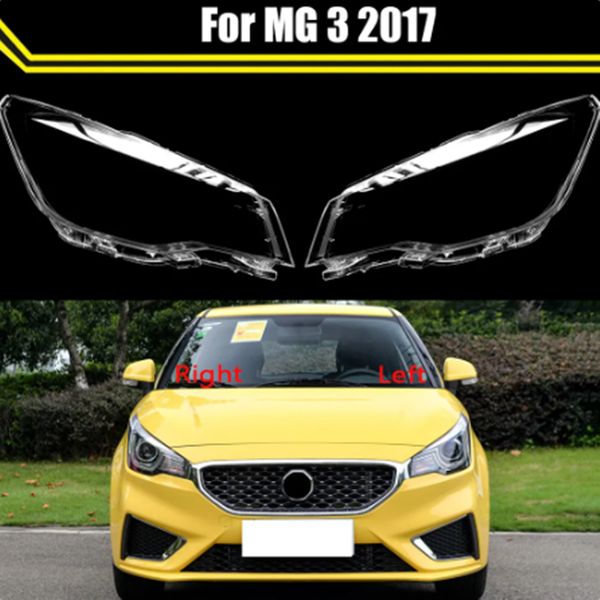 Couvercle de phare de voiture, coque en verre, abat-jour Transparent, étui de lampe pour MG3 2017