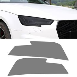 Auto Koplamp Film Gerookte Zwarte Front Light Lamp Film Protector Cover Trim Sticker Exterieur Accessoires voor Audi A4 B9 2016 -2021282U