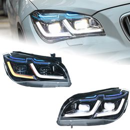 Phare de voiture pour BMW X1 E84 2011 – 20 15, mise à niveau, lentille bifocale, assemblage de phares, accessoires extérieurs de Style compétition