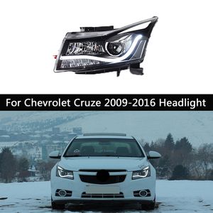 Faro de coche para Chevrolet Cruze DRL, luces de circulación diurna, linterna LED para cabeza, accesorios de iluminación, luz de señal de giro