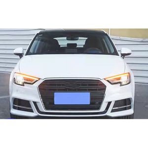 Phare de voitures lampe à LED halogène pour Audi A3 S3 A3L DRL 2017-2021 Signal de virage High Beam Eye Eye Projector Lens Front Heads