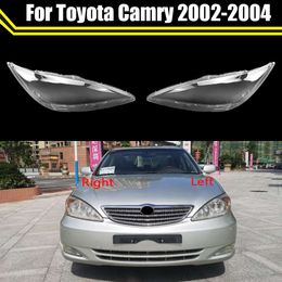 Lentille de phare de voiture pour Toyota Camry 2002 2003 2004, capuchons de phares de remplacement, coque avant de voiture, étui de lampe frontale en verre