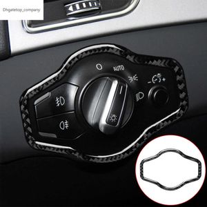 Auto koplamp Schakelaar Knop Knop Afdekafdeksticker voor Audi A4 S4 RS4 B8 8K A5 S5 RS5 8T 8F Q5 SQ5 8R Interieur Accessoires